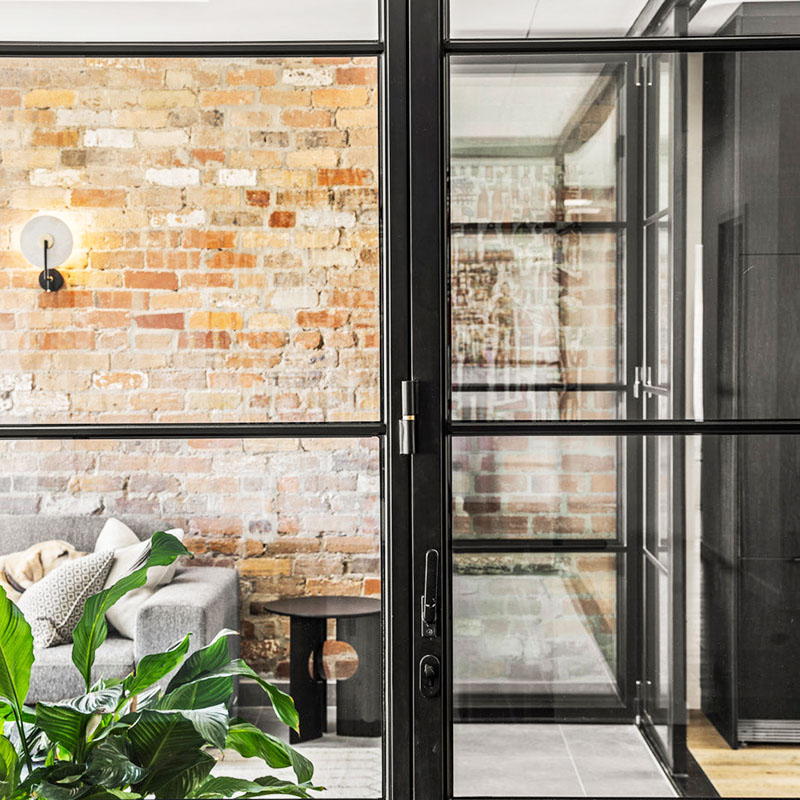 nero black steel doors London UK manufacturer