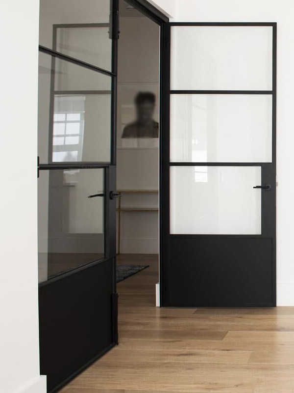 black steel internal french doors UK